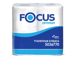 Туалетная бумага FOCUS OPTIMUM, 2 слоя,  4 рул/упак.