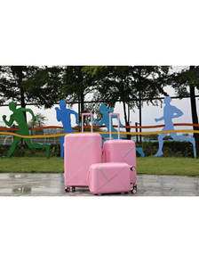 Комплект из 3х чемоданов Robez Полипропилен S,M,L розовый