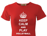 Футболка женская Keep Calm and Play Volleyball