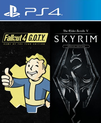 Fallout 4 G.O.T.Y. Bundle + Skyrim Special Edition (цифр версия PS4 напрокат) RUS