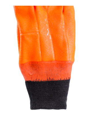 Перчатки утепленные "ВИНТЕРЛЕ Оранж РП", двойн. ПВХ, утепл. ткань с начес., манж., уп. 72п