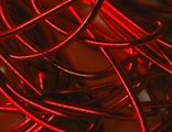 Канитель гладкая Цвет А44 Красный 0,9 мм, цена за 1 метр