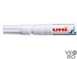 Белый тонкий масляный промышленный перманентный маркер маркер 0.8-1.2 мм UNI PAINT PX-21