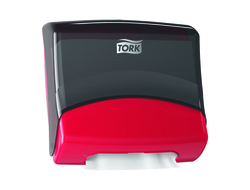 654008 Tork Performance Настенный диспенсер для протирочных материалов в салфетках W4 красный