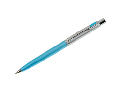Ручка шариковая Berlingo Silver Arrow, хром-бирюзовый