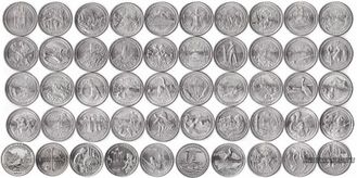 Набор из 56 монет серии «Национальные парки США»