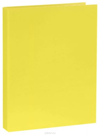 Регистратор, 2 кольца, 35мм, картон, жёлтый, FO20317