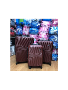 Комплект из 3х чемоданов Kaiwei abs S,M,L коричневый