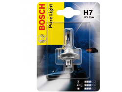 Лампа BOSCH Pure Light Standart H7 12V 55W в блистере 1 шт.