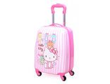 Детский чемодан на 4 колесах - &quot;Hello Kitty / Хелло Кити - Полосатый&quot; «Disney»