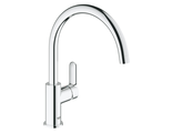 Смеситель для мойки, GROHE BauEdge, поворотный трубкообразный излив хром 31367000