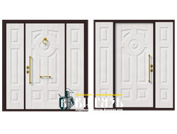 Стальные входные металлические двери Йошкар Ола в Самаре для коттеджа, двери мдф / мдф