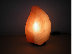 солевая лампа в форме листа