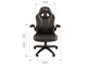 Кресло компьютерное Game 15 экокожа черная/серая