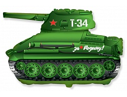 Фольгированная фигура "Танк Т-34 "