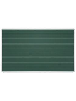 Доска для мела магнитная, 85x100 см, зеленая, под ноты, алюминиевая рамка, EDUCATION "2х3", TKU8510P
