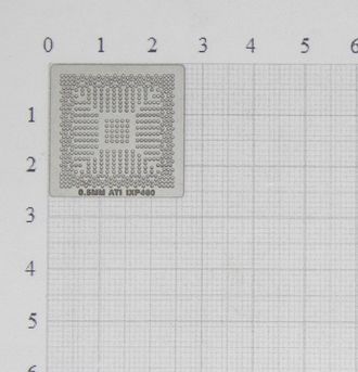 Трафарет BGA для реболлинга чипов ATI IXP460 0,5 мм