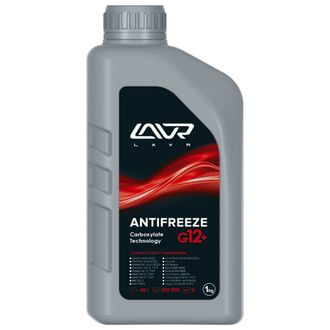 Охлаждающая жидкость ANTIFREEZE красный LAVR -45 G12+ 1кг Ln1709