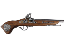 Модель № P16: макет кремневого пистолета XVIII в. с российским гербом