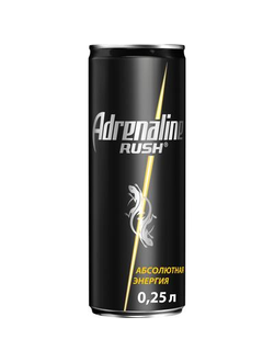 Напиток энергетический Adrenalin Rush газированный 0.25 л