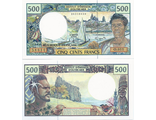 Французские Территории Тихоокеанского региона 500 франков 1992 г.