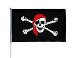 Флаг пиратский 30х45 см