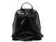 Кожаный женский рюкзак Casual чёрный