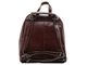 Кожаный женский рюкзак-трансформер коричневый
