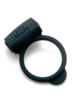 Темно-серое эрекционное кольцо Vibrating Love Ring с вибрацией Производитель: Fifty Shades of Grey, Великобритания