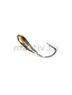 Мормышка вольфр. МАСТИВ Банан 3 петля серебро, б/о, 0,6гр. ( уп. 10шт) арт.735