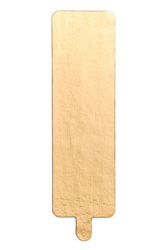 Подложка золото с ручкой прямоугольник 130*40 мм (толщина 0,8 мм)
