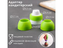 Переходник для трехцветного декорирования d=2,4, d=2,7 и d=3,6 см