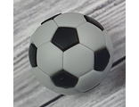 Футбольный мяч большой - серый