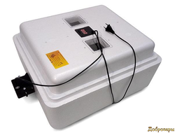 Инкубатор с цифровым терморегулятором 77 яиц автопереворот 12В гигрометр с вентиляторами (63вг)