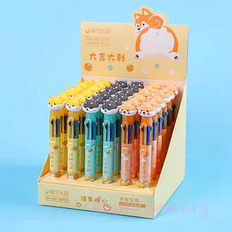 Ручка с 8-ю разноцветными стержнями «My favorite dog»