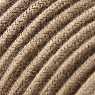 Текстильный кабель 2*0,75 арт Cab.C13 Brown  Коричневый Натур лен