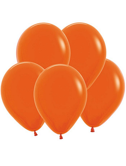 Воздушный шар с гелием "Оранжевый пастель" 30 см