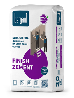 Шпатлевка Bergauf Finish Zement финишная (20кг/м)