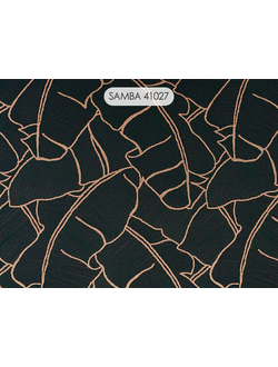 Samba, вискозная портьера с тропической темой узора