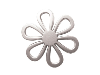 Магнит "Ромашка" серебристо-матовый металлик. Аксессуары оптом в Воронеже