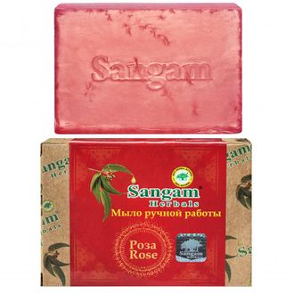 Мыло с глицерином РОЗА Sangam herbals, 100 гр