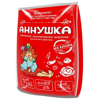 "Аннушка" 18-6-26 удобрение (бесхлорное), 1 кг