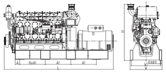 Судовой дизель-генератор 300 кВт CCFJ300J-WV