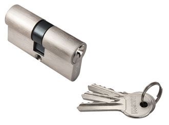 Ключевой цилиндр RUCETTI ключ/ключ (60 мм) R60C SN Цвет - Белый никель