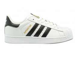 Adidas superstar белые с черным, кожа (36-45) Арт. 009MFD