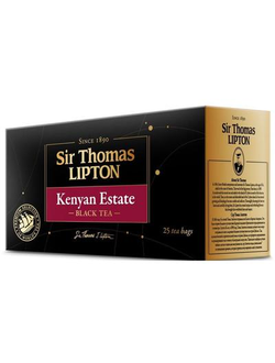 Чай Lipton Sir Thomas Kenyan Estate черный 25 пакетиков