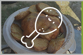 курица в тандыре с картофелем