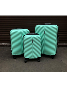 Пластиковый чемодан  Баолис мятный размер M