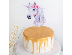 Топпер на торт "Единорог" фигурный