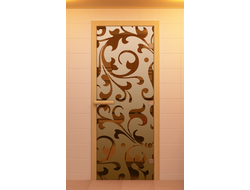 Дверь для сауны, серия &quot;Версаль&quot;, стекло бронзовое